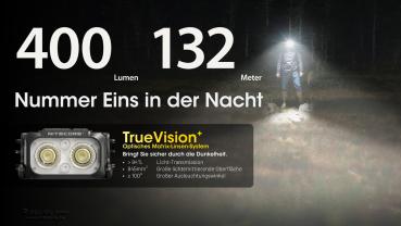 NITECORE NU25 MCT UL 400 LUMEN SCHWARZ